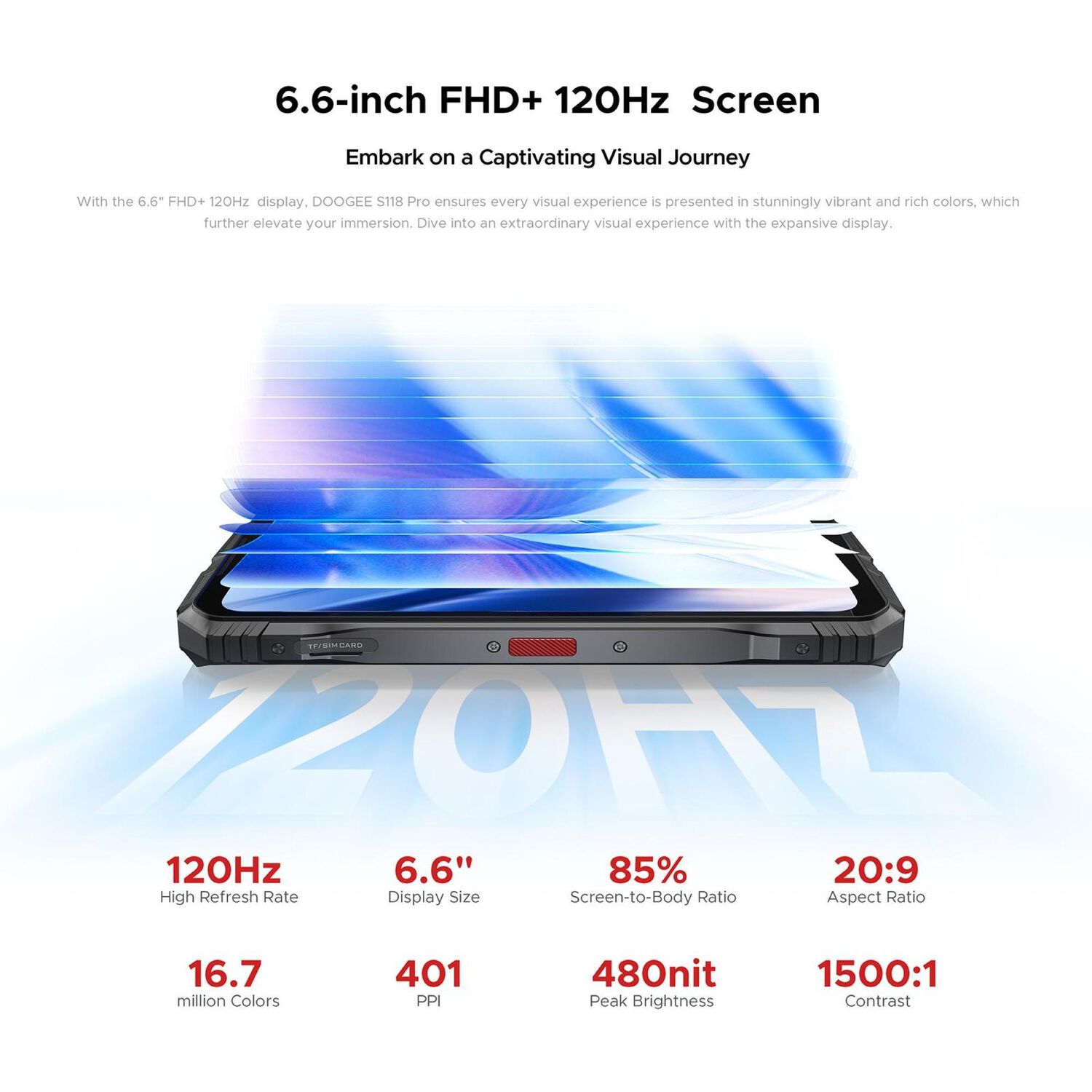 Doogee S118 Pro - Smartphone Rugerizado Con 24gb Ram Y C&aacute;mara De 108mp image number 4.0
