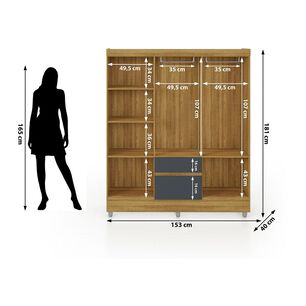 Cl&oacute;set Vekka Home Ideal / 6 Puertas / 2 Cajones