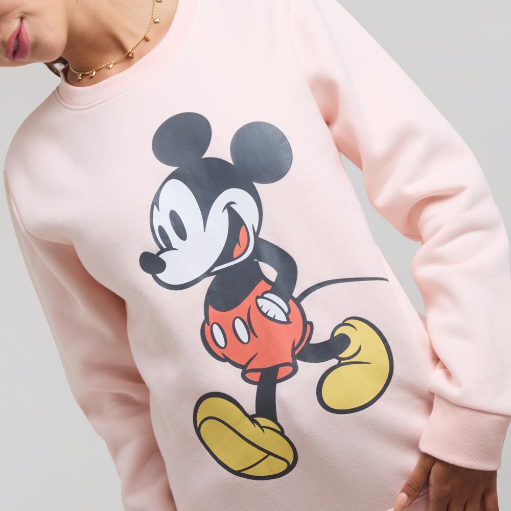 Polerón Mickey Regular Cuello Redondo Mujer Freedom image number 4.0