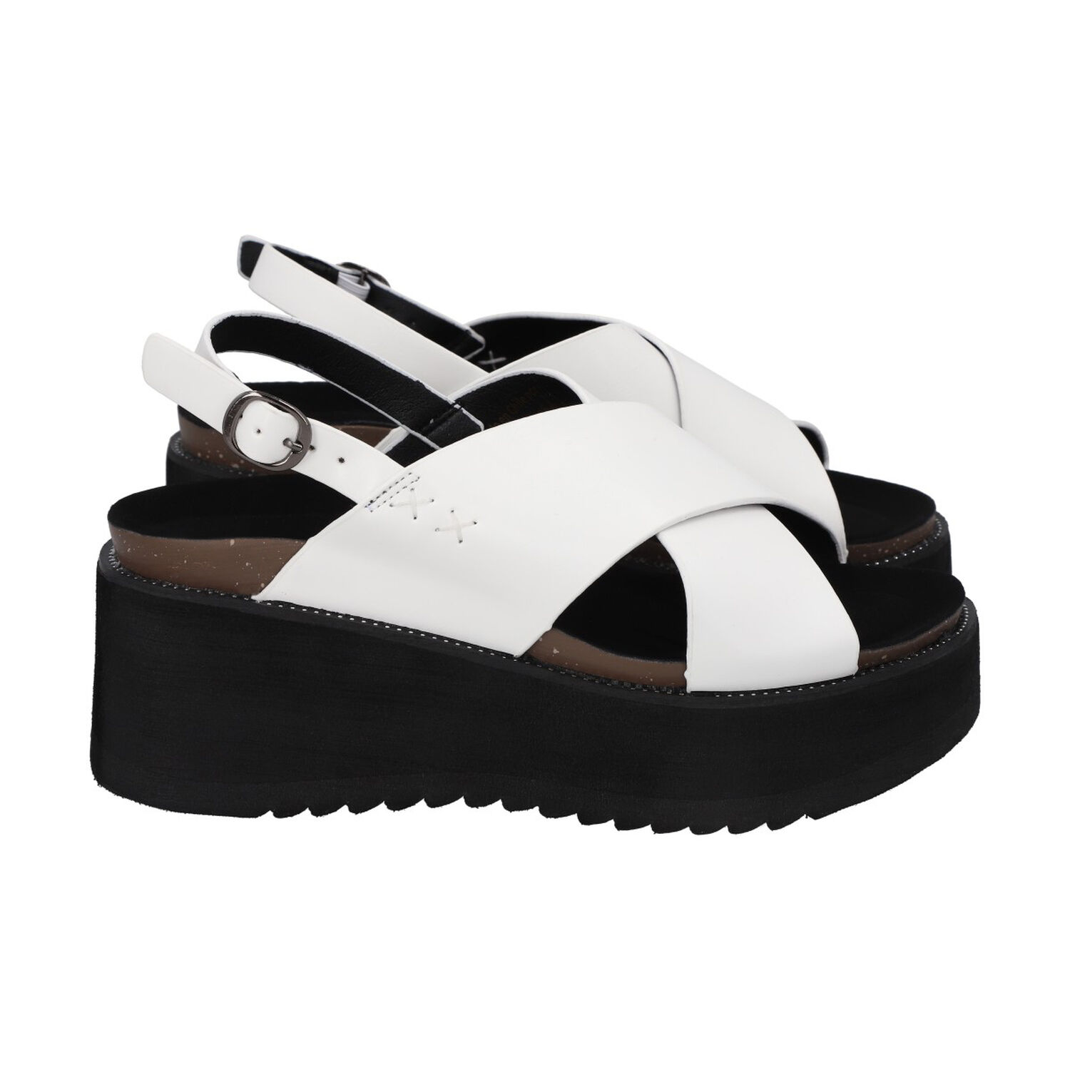 Sandalia Mujer Blanco Plataforma Polly Police image number 1.0