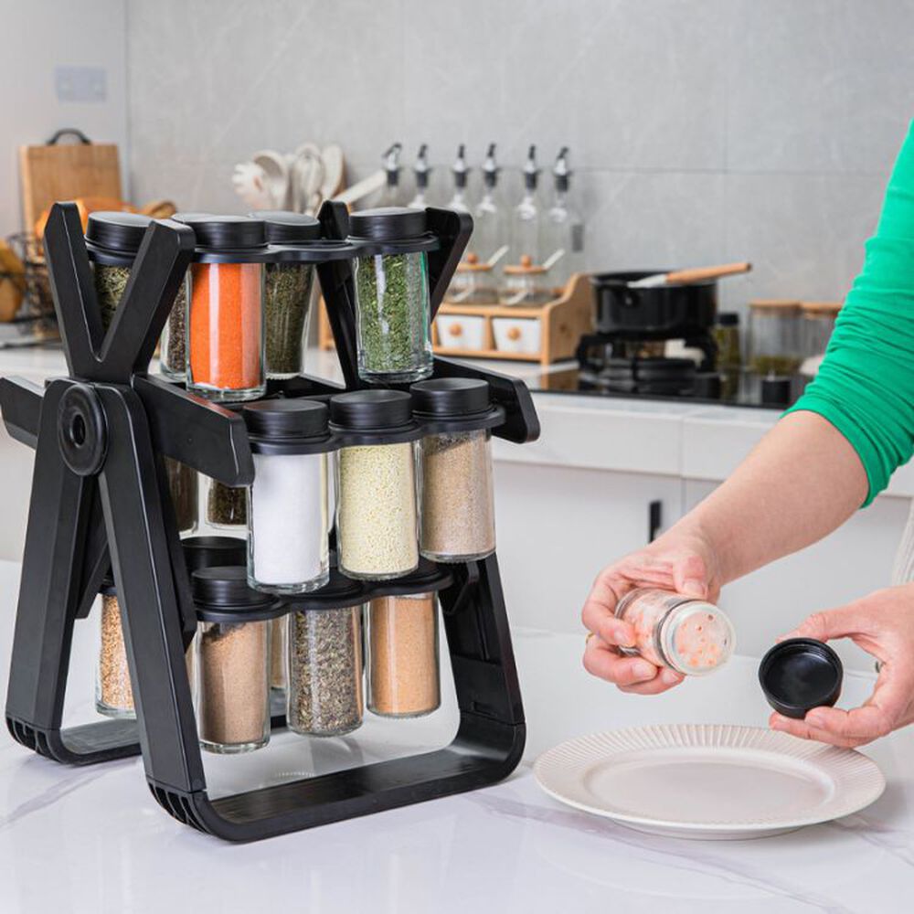 Especiero Giratorio 18 Frascos Ruleta Dispensa Condimentos image number 2.0