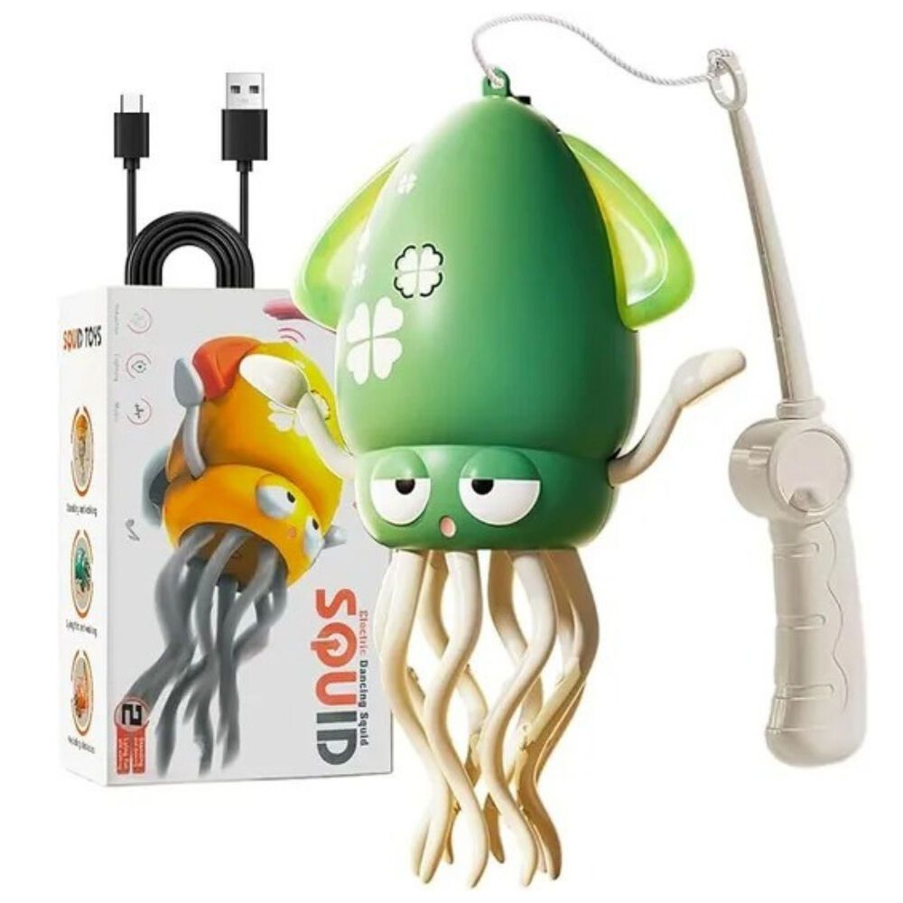 Pulpo Bailar&iacute;n Squid Toys Musical Con Luces Para Ni&ntilde;o Estimulador Color Verde image number 0.0
