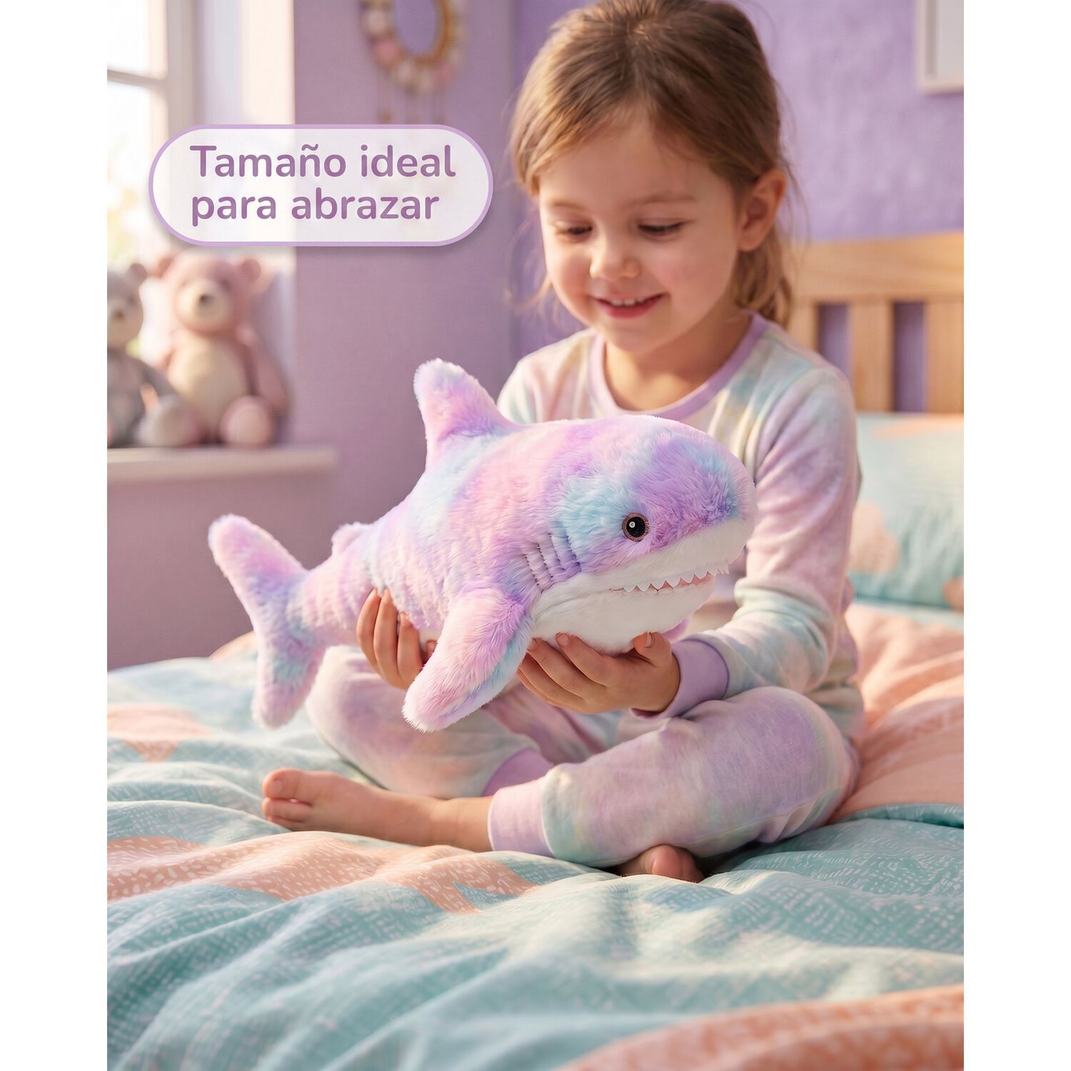 Peluche Tiburon Tierno Multicolor 25 Cm image number 1.0