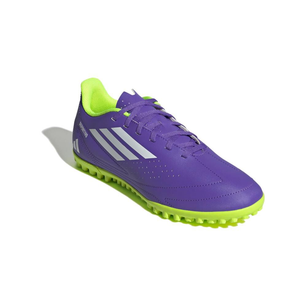 Zapatilla Fútbol Hombre Adidas Deportivo Iii Pasto Sintético Morada image number 6.0