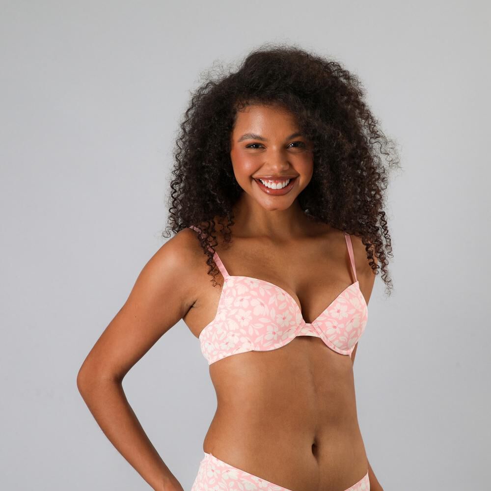 Pack 3x Sosten Balconet Push Up Micro Pr Flores image number 2.0