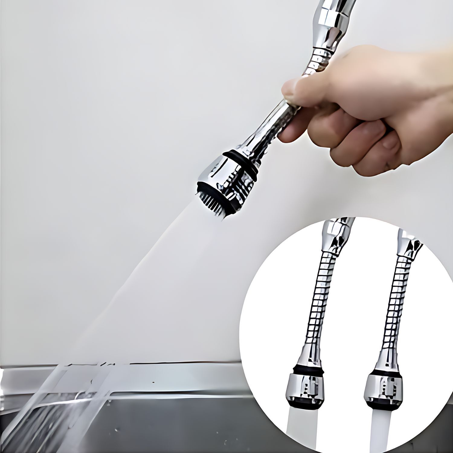 Extension Extensor Flexible Llave Para Grifo Monomando image number 3.0