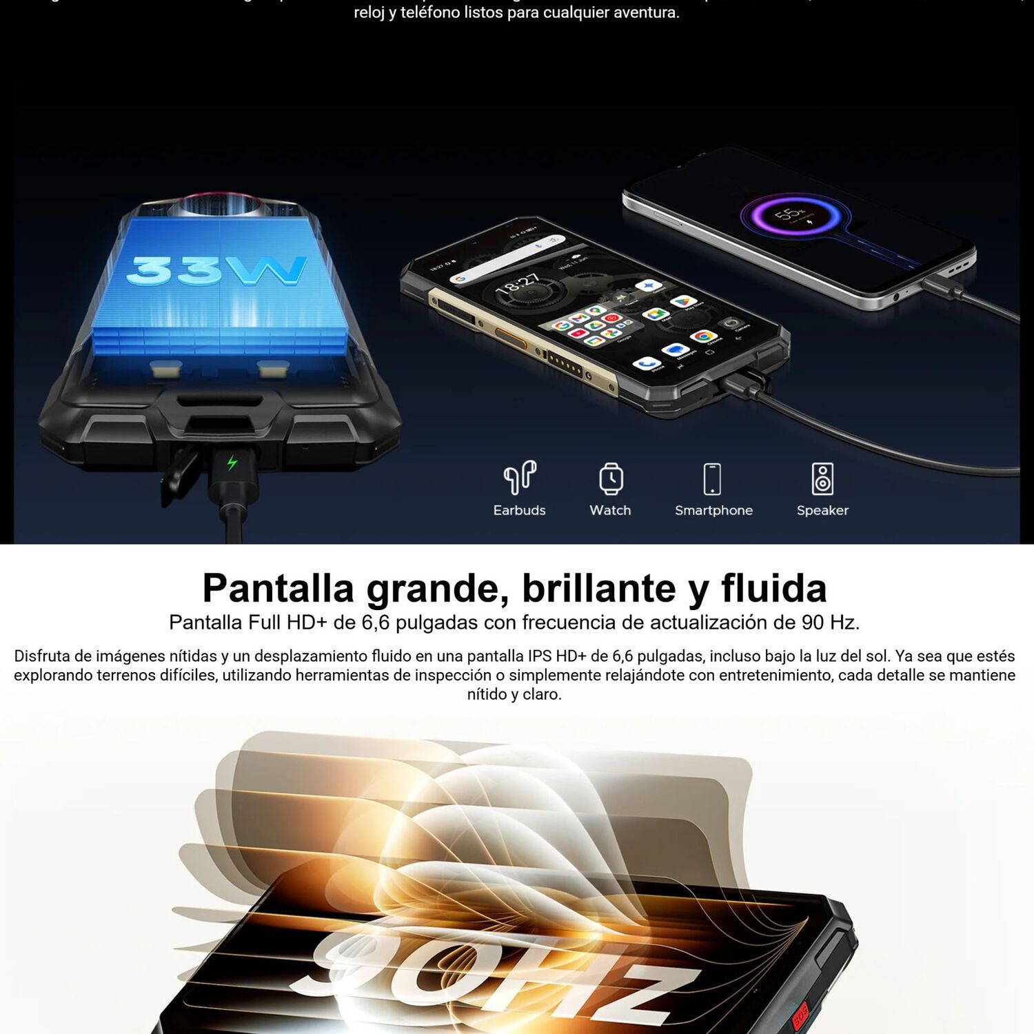 Doogee Fire 7 Ultra 5g Intercomunicador Poc Altavoz 125db image number 5.0