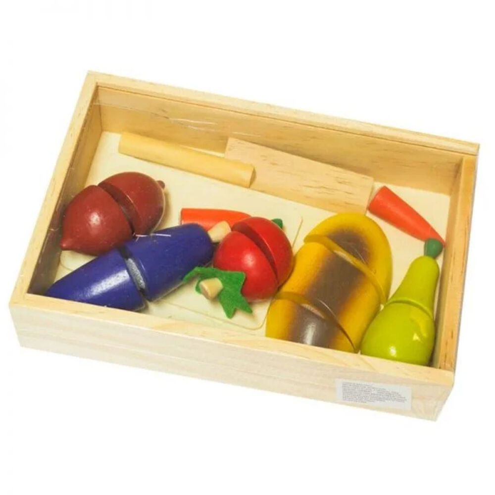 Juguete Didáctico De Corta Fruta De Madera Para Niños De 3+ image number 1.0