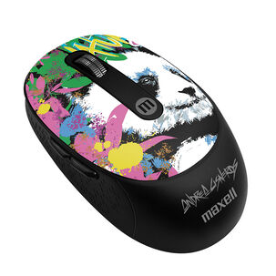 Mouse Inal&aacute;mbrico Maxell Dise&ntilde;o Wild 4000dpi Usb/usb-c Panda