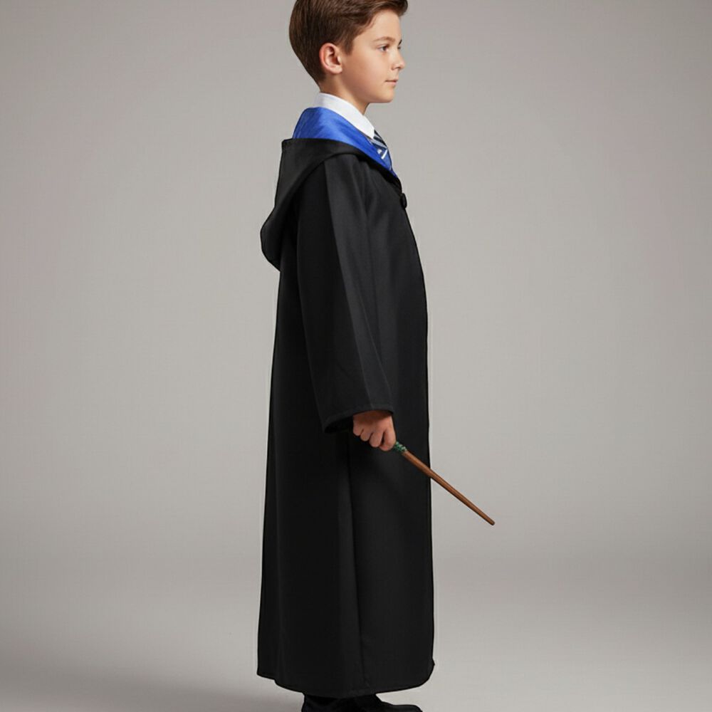 Disfraz Harry Potter Tunica Varita Bufanda Gryffindor Niño image number 14.0