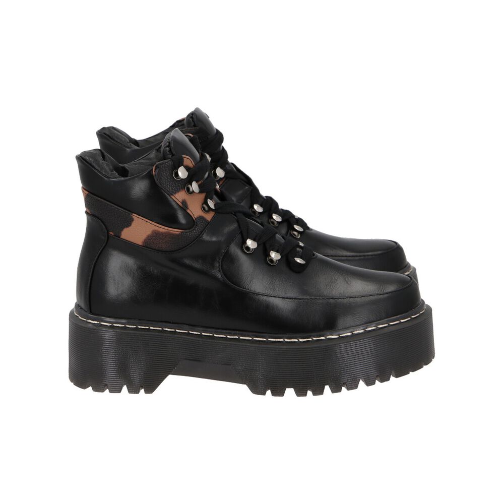 Botin Mujer Negro Plataforma Candela Police image number 2.0