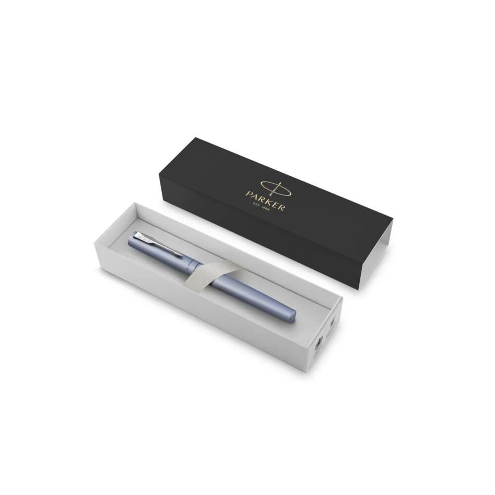 Bolígrafo Rollerball Parker Vector Xl Celeste Met Tint Negra image number 2.0
