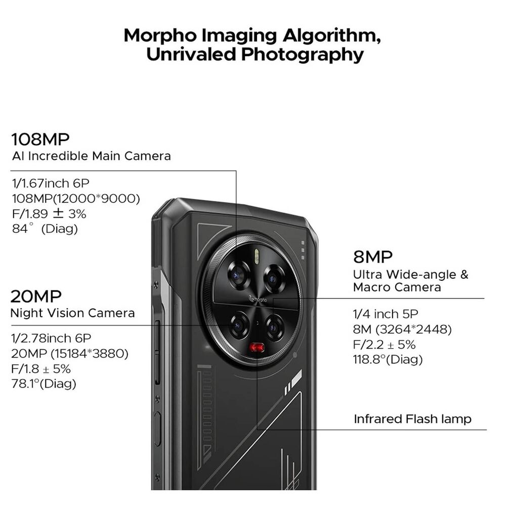 Doogee V40 - Smartphone Rugerizado 5g Con 108mp Y Bater&iacute;a De 8680mah image number 4.0