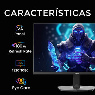 Monitor Gamer Plano Caixun 24" Fhd Va 180hz Srgb110% Hdmi Dp C24f4f