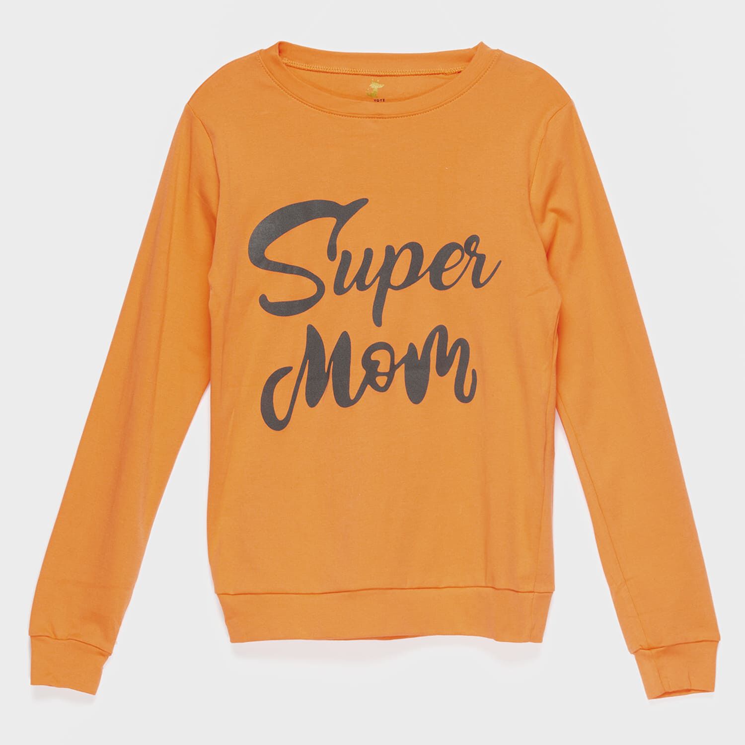 Polera Naranja Super Mom Algod&oacute;n Peruano image number 0.0