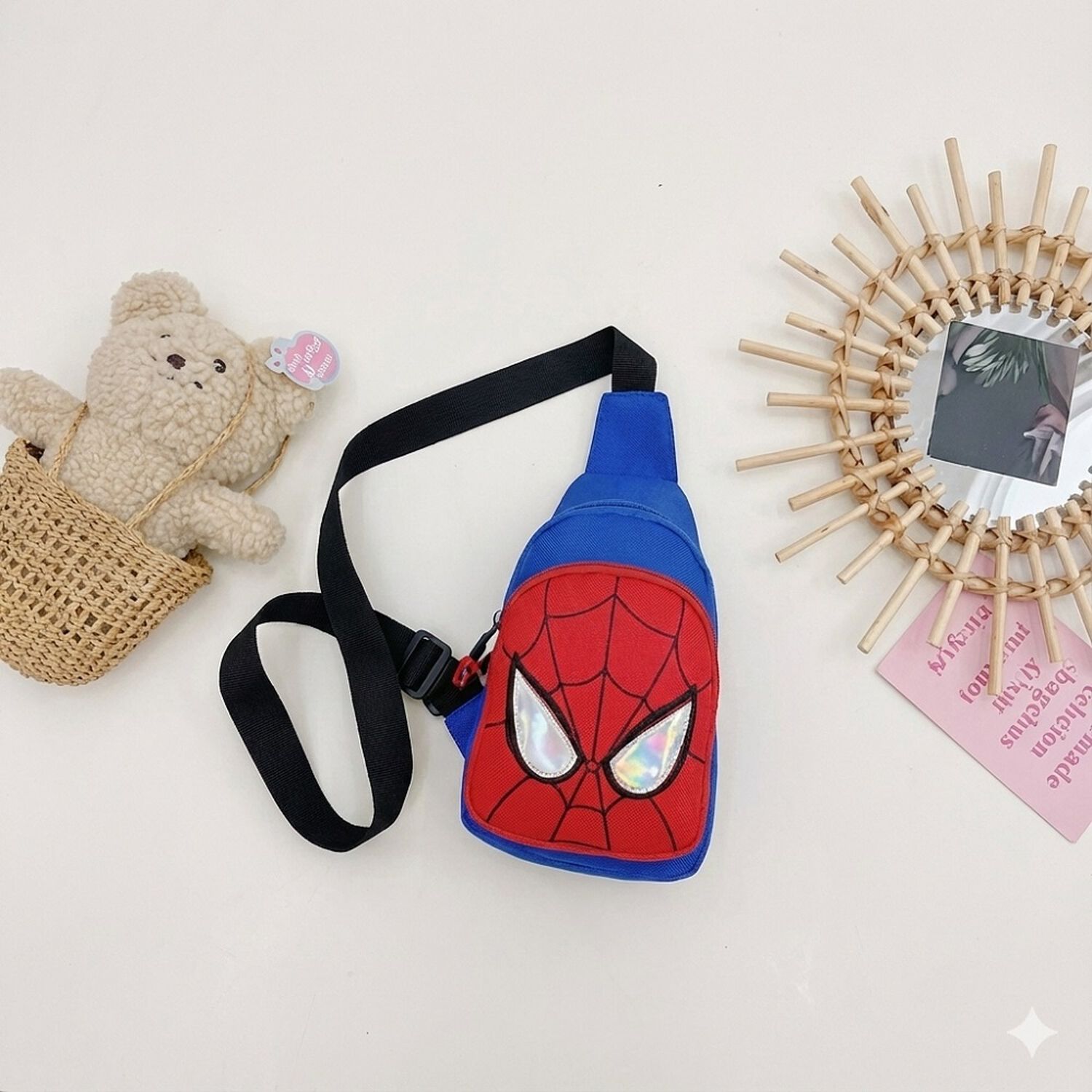 Bolso Mochila Spiderman Ni&ntilde;os Cruzado image number 1.0