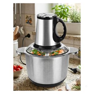 Picadora El&eacute;ctrica De Carne Y Verduras 3l Acero Inoxidable