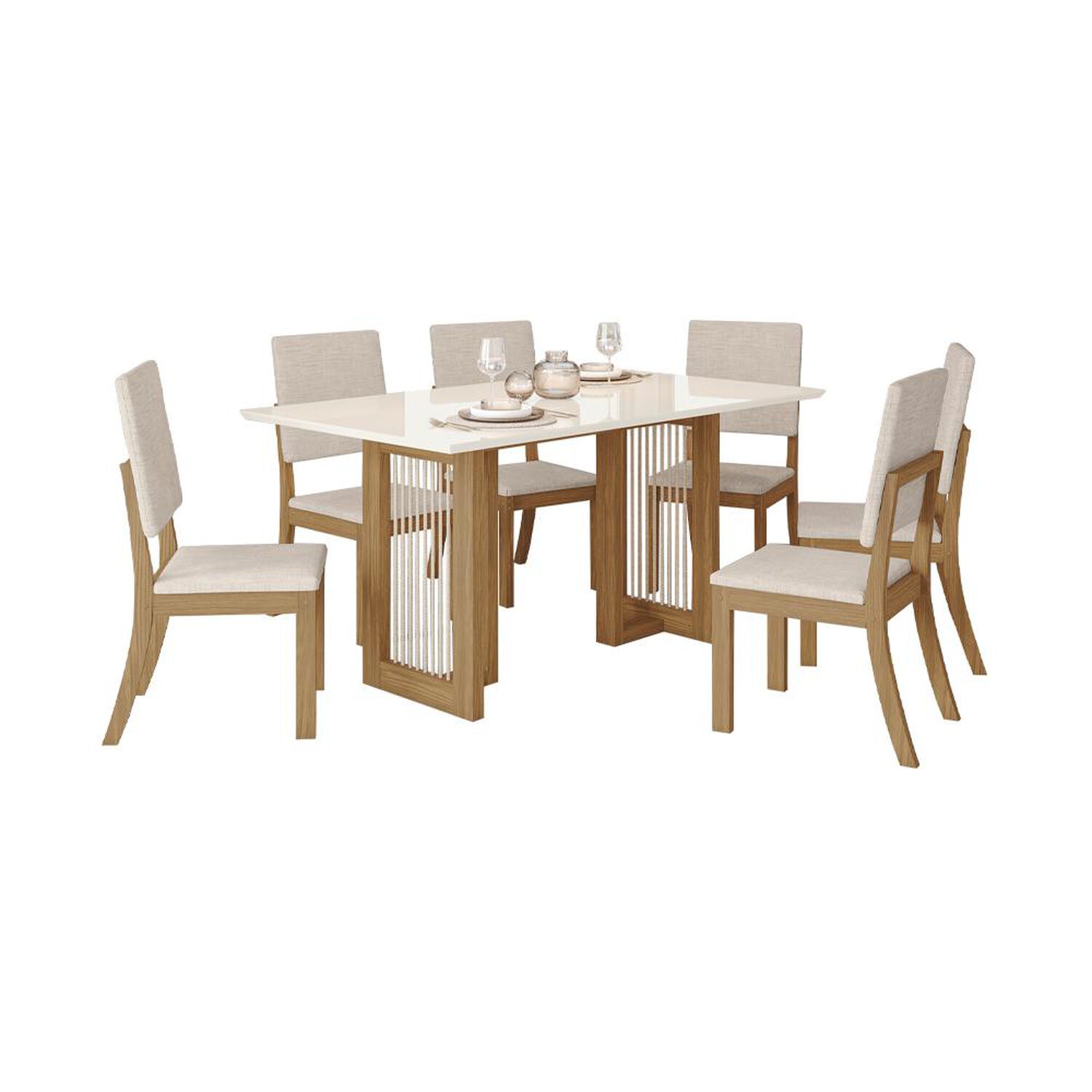 Juego De Comedor Home Mobili Lavanda image number 0.0