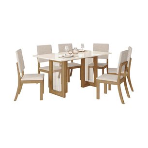 Juego De Comedor Home Mobili Lavanda