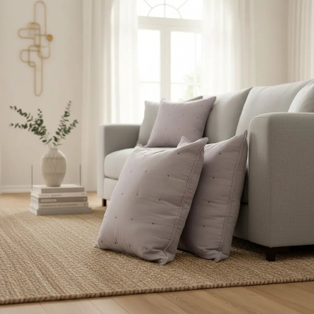 Set De 2 Cojines Bordados 6060 Cm Algod&oacute;n image number 3.0