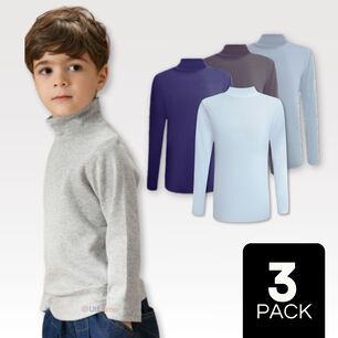 Pack 3 Camisetas Poleras Beatle Polar Manga Larga Primera Capa