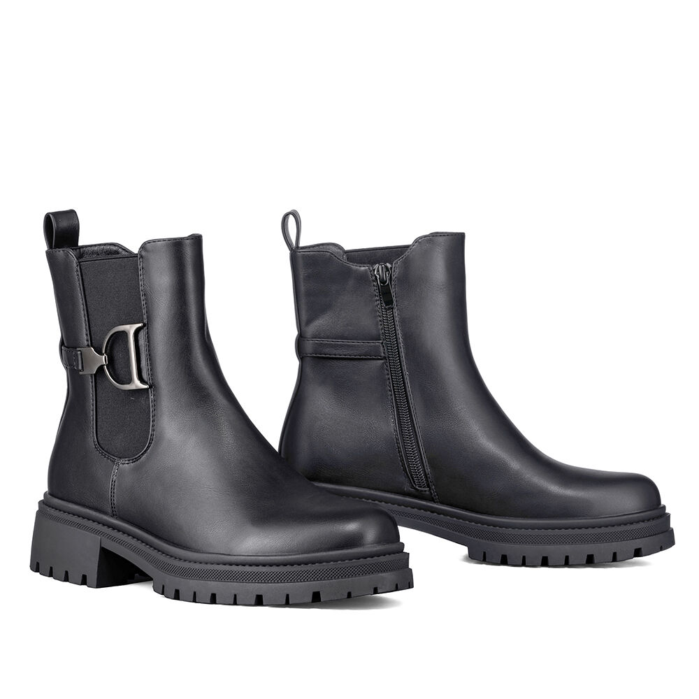 Botin Casual Mujer Eco Cuero Con Felpa Comodo Weide Zs60 image number 5.0