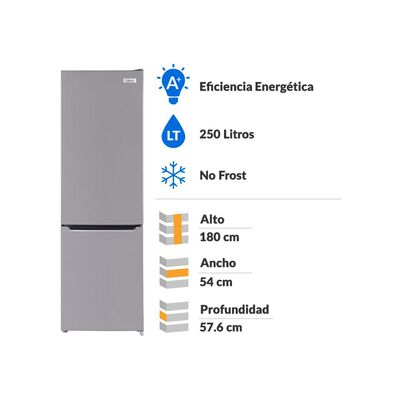 Refrigerador Bottom Freezer Libero LRB-280NFI / No Frost / 250 Litros / A+