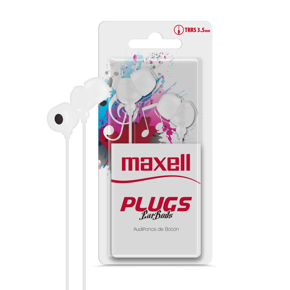 Audifonos In-225 Maxell Plugs Ear Buds In-ear Trs 3.5mm image number 0.0