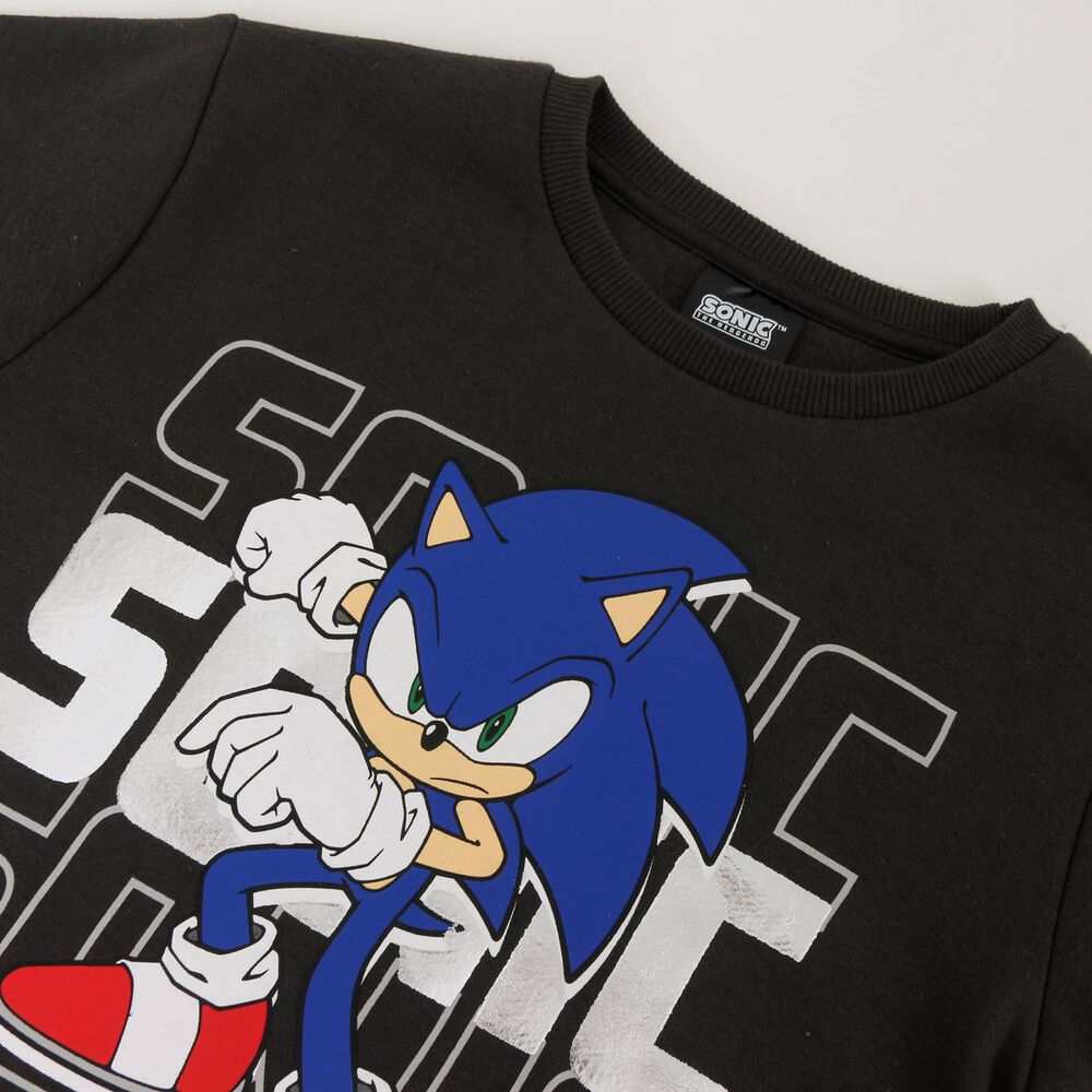 Poler&oacute;n Cerrado Ni&ntilde;o Sonic En Acci&oacute;n Negro Sonic image number 2.0