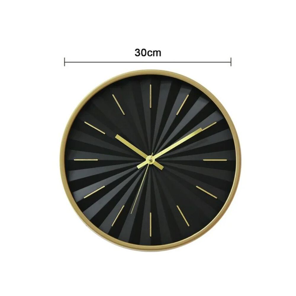 Reloj De Pared Minimalista Negro 30cm image number 3.0