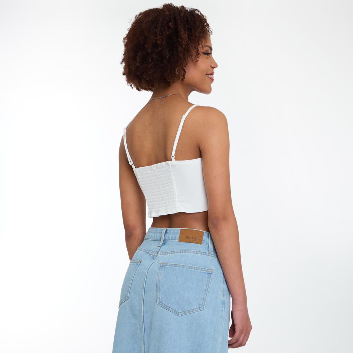Polera Crop Tirantes Con Deslizadores Mujer Rolly Go image number 3.0