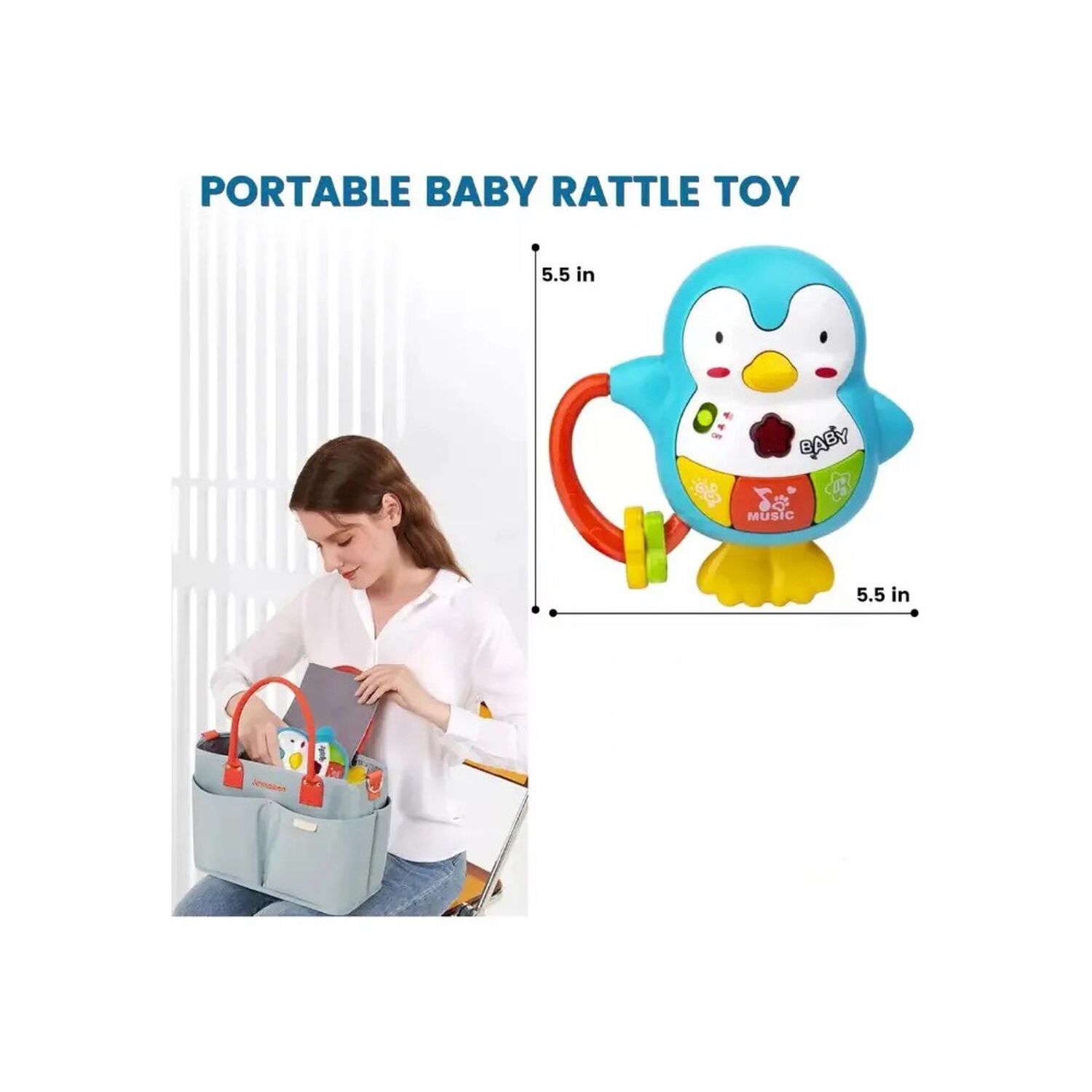 Sonajero Musical Bebe Musical Con Luz Y Sonidos Gav Import image number 3.0