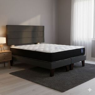 Cama Europea 2 Plazas 190 Respaldo Atacama