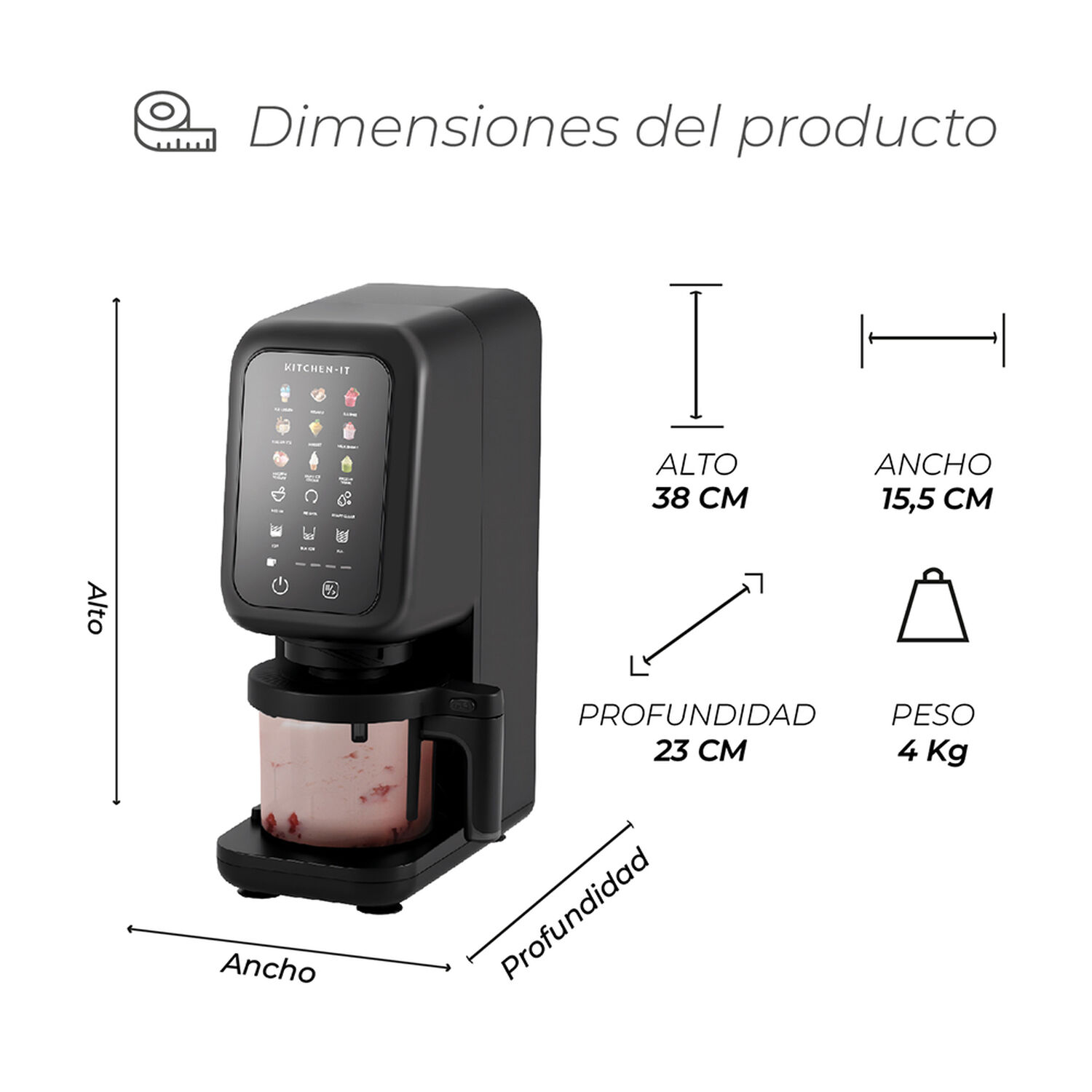 M&aacute;quina De Helados Creamlux Pro 12 En 1 image number 8.0