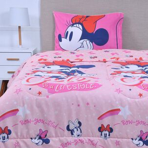 Plumón Estampado Disney Minnie Cute / 1.5 Plazas
