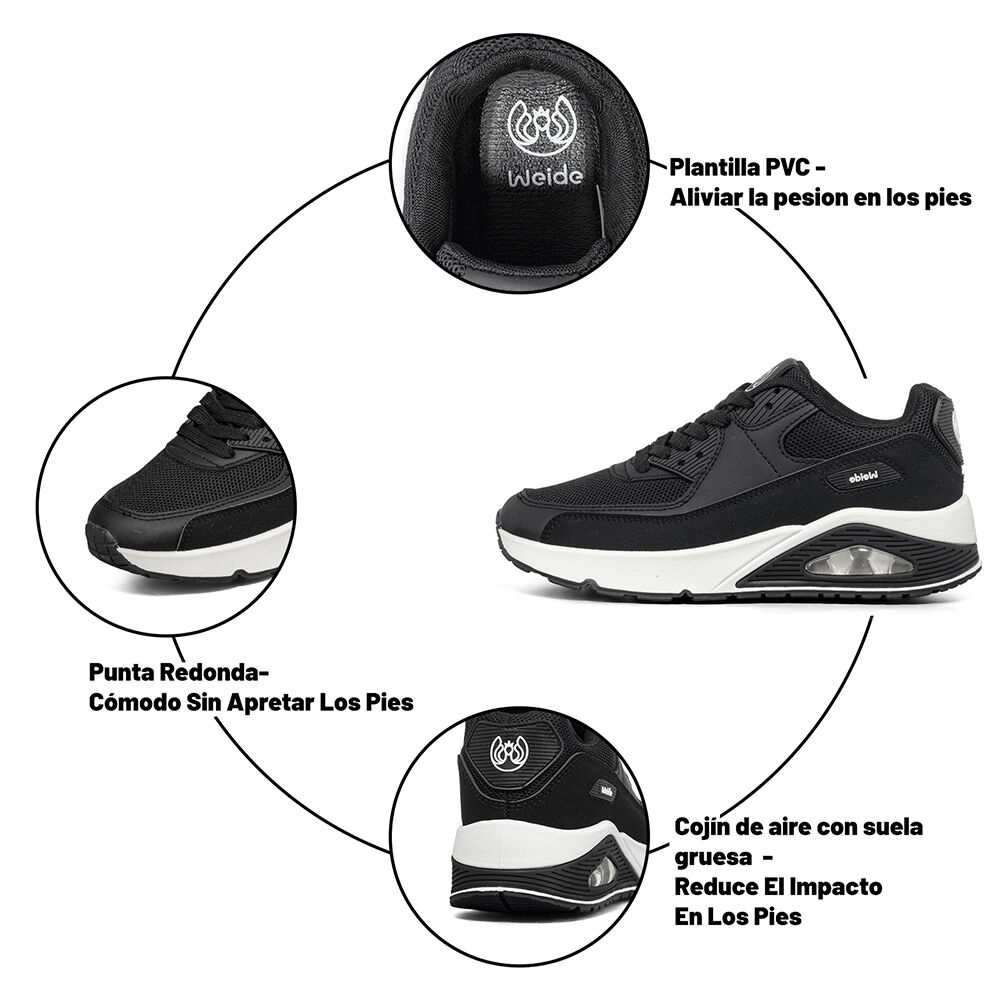 Zapatilla Urbana Casual Mujer Deportiva Clasico Weide Tfa302 image number 8.0