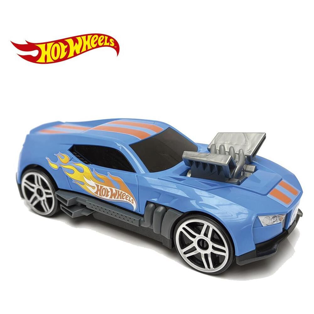 Auto De Juguete Hot Wheels Auto De Carreras + Guarda Autitos image number 0.0