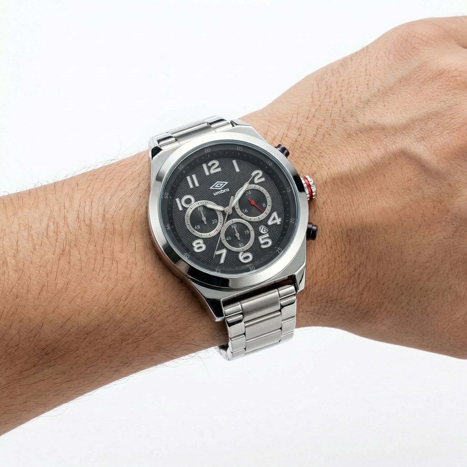 Reloj An&aacute;logo Hombre Umbro Plus Plateado Umbp-1500-122 image number 2.0