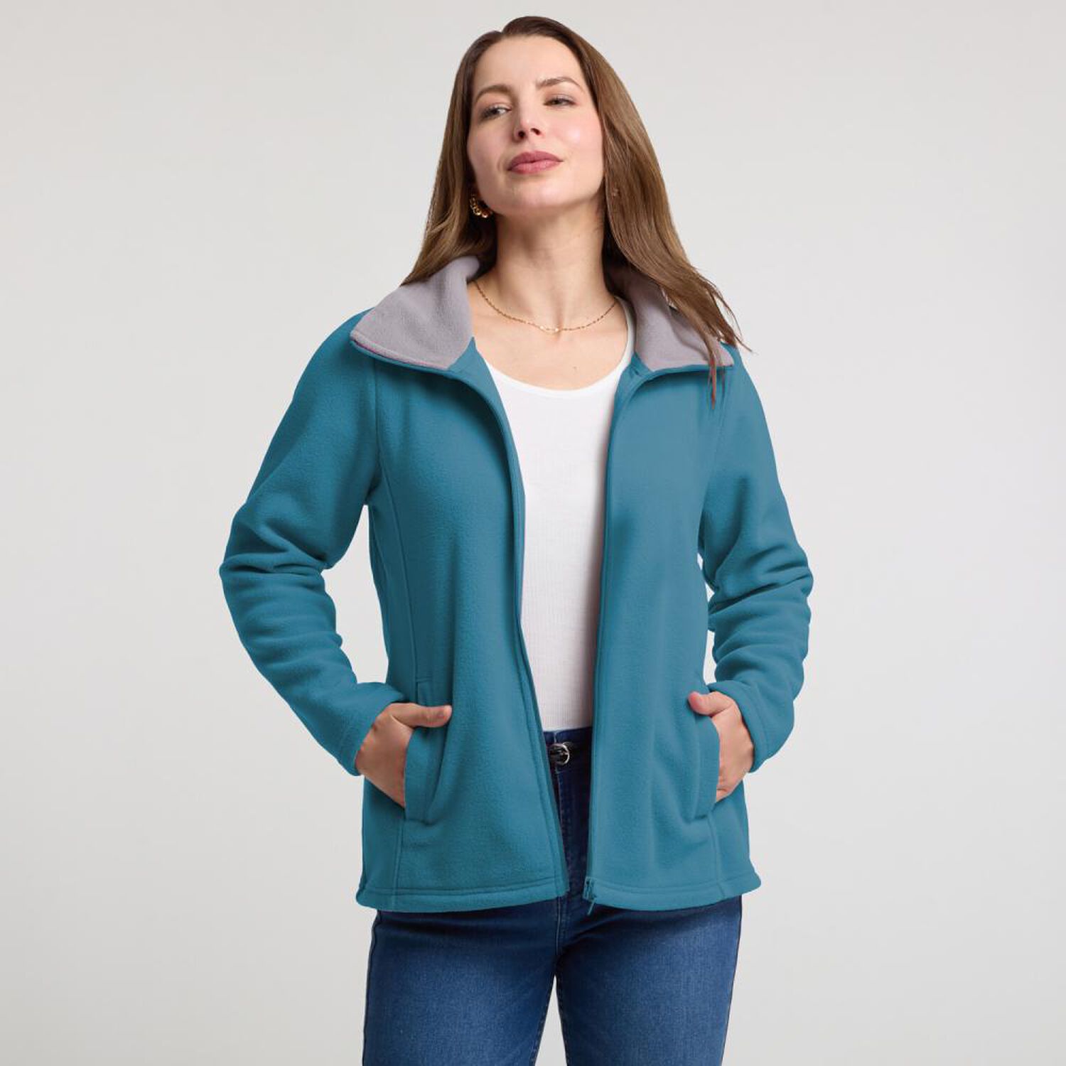 Poler&oacute;n Polar Regular Cuello Alto Mujer Geeps image number 0.0