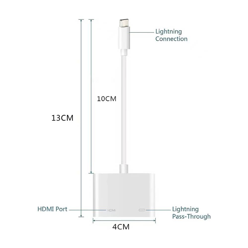 Adaptador Lightning A Hdmi Para Iphone / Ios/ Ipad Tl-113 image number 8.0