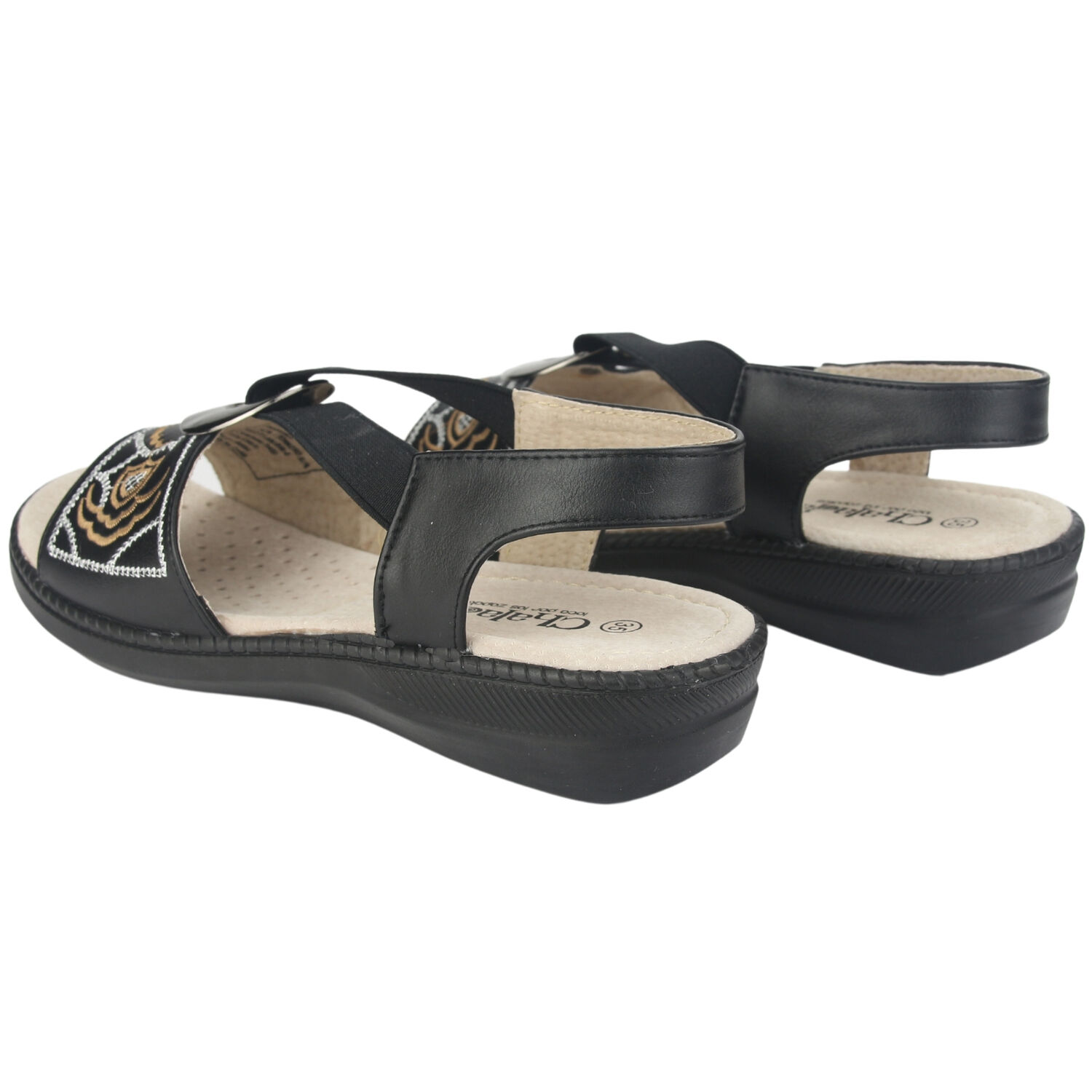 Sandalia Dorette Mujer Lena-3 Negro Casual image number 3.0