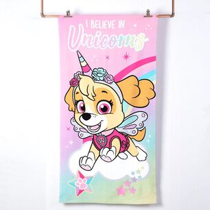 Toalla Playa C/bolso 70x140+33x42 Paw Patrol Unicornio