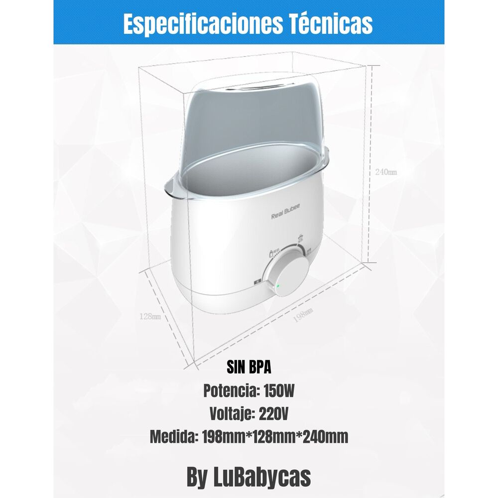 Calentador De Mamaderas Doble 3 En 1 By Lubabycas image number 7.0