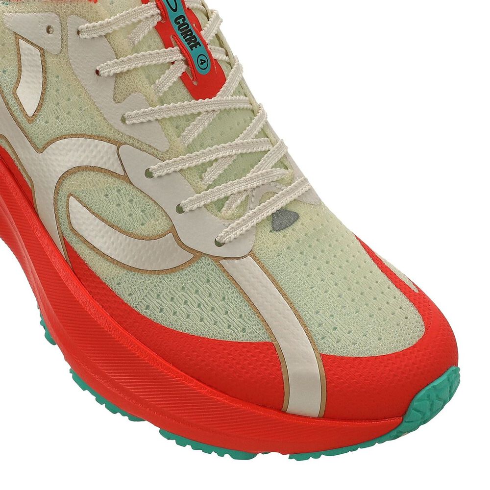 Zapatilla Running Mujer Corre 4 Celeste/rojo/arena image number 7.0