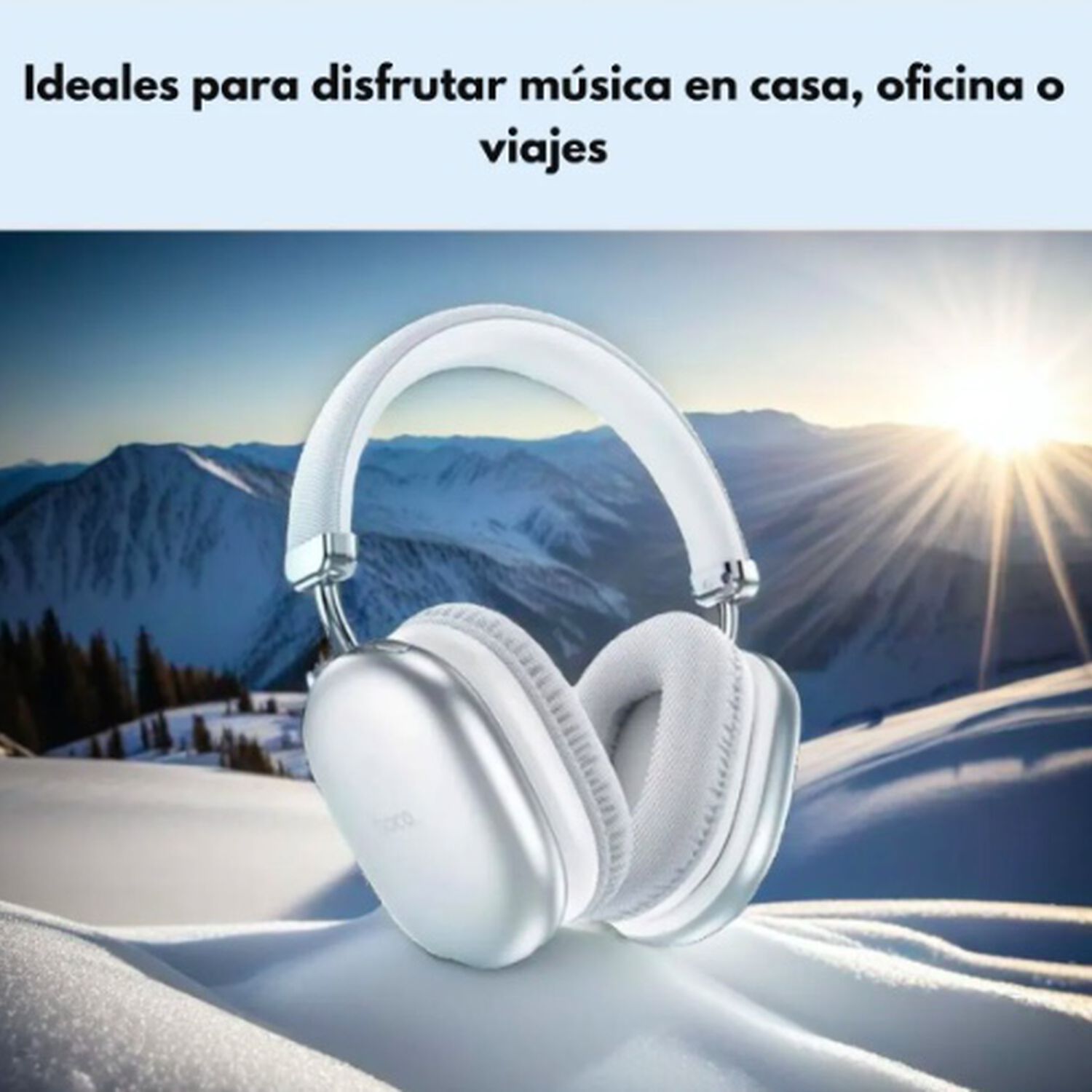 Aud&iacute;fonos Bluetooth Plateado image number 5.0