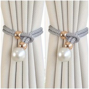 Pack De 02 Sujetadores - Abrazaderas Magneticas Para Cortinas Md12