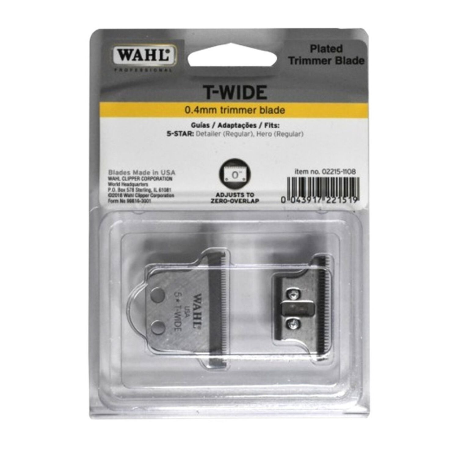 Wahl Cuchilla T-wide Detailer image number 0.0