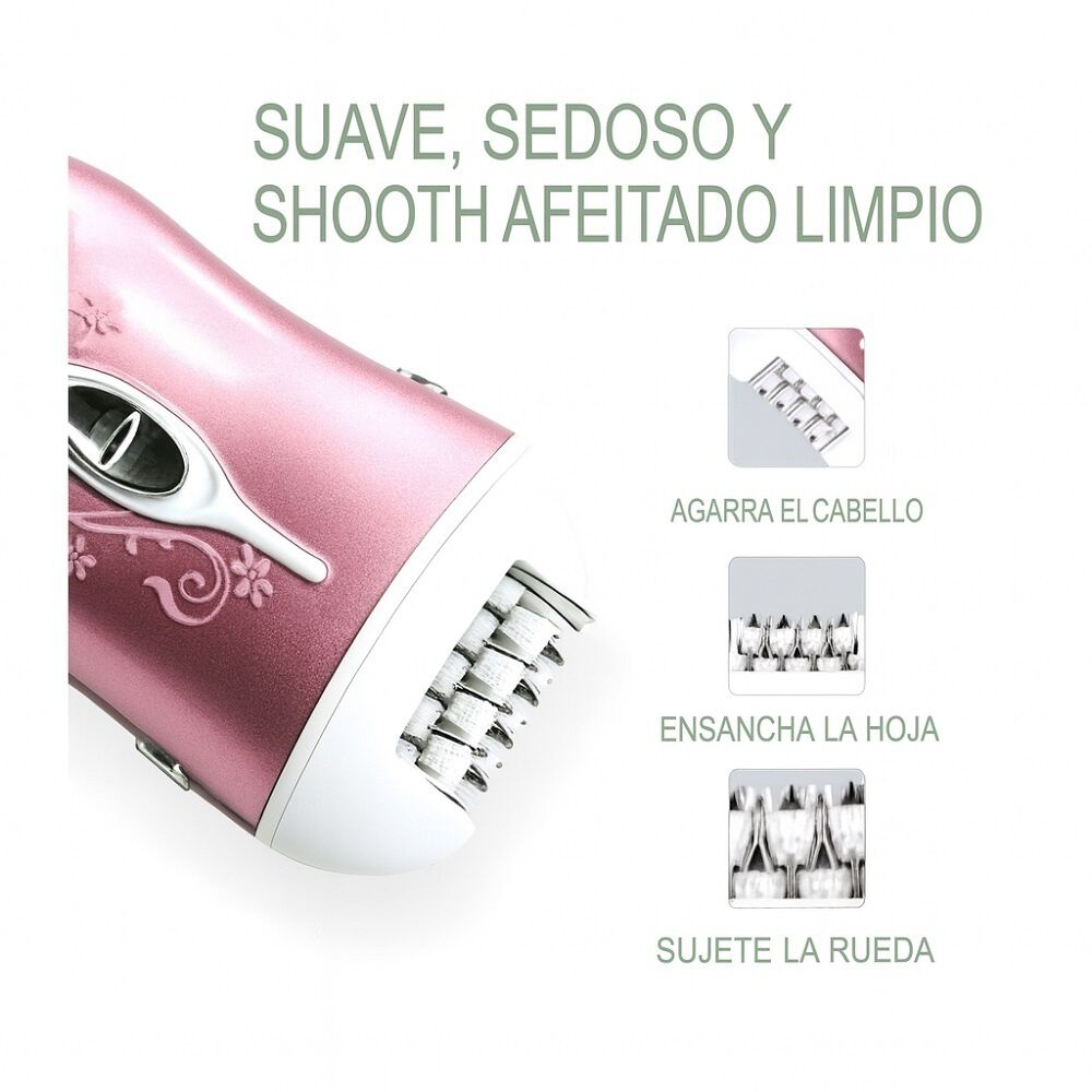 Depiladora Afeitadora Y Removedor De Callos 3 En 1 Inal&aacute;mbrico Mujer image number 2.0