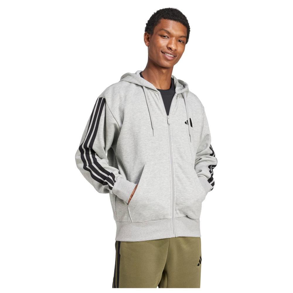 Poler&oacute;n Con Capucha Essentials Fleece 3 Tiras Adidas image number 2.0