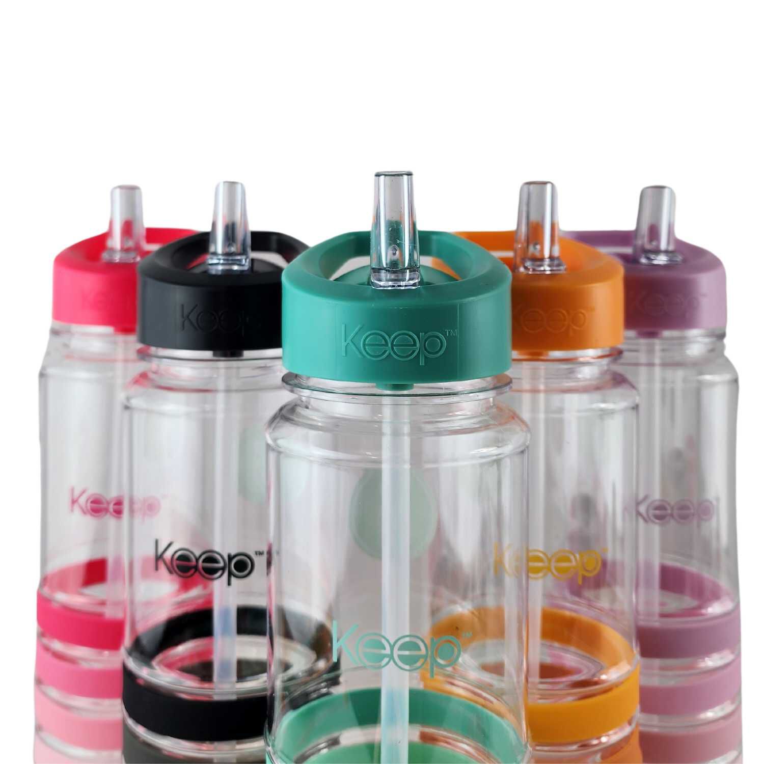 Botella Keep Bandas Colores 750ml Agua Bebidas Turquesa image number 7.0